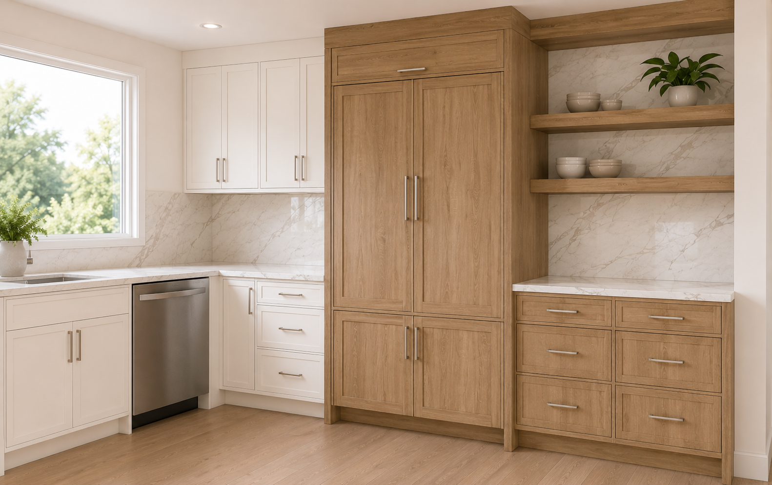 White Oak Shaker Storage