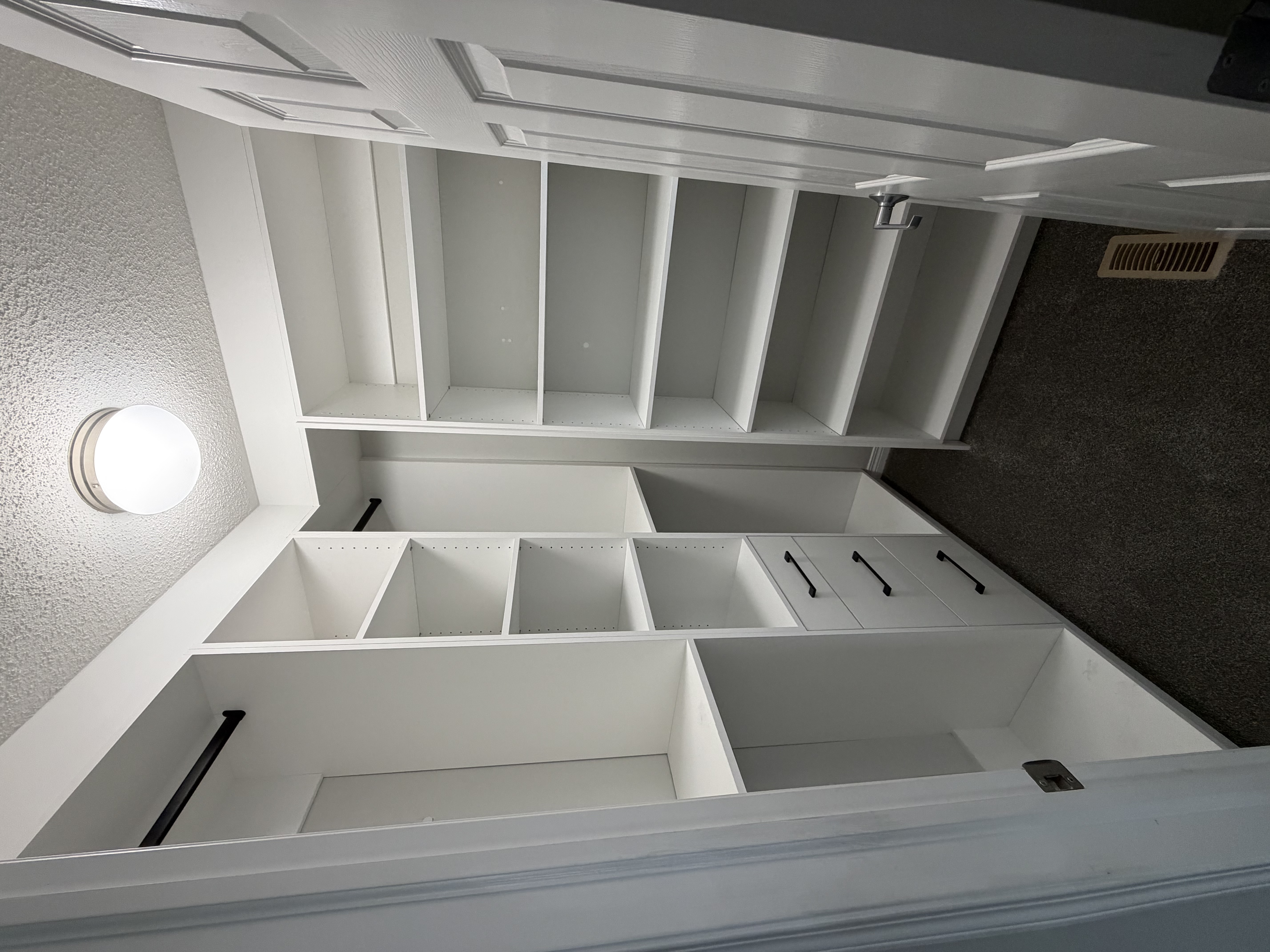 Custom White Walk-In Closet
